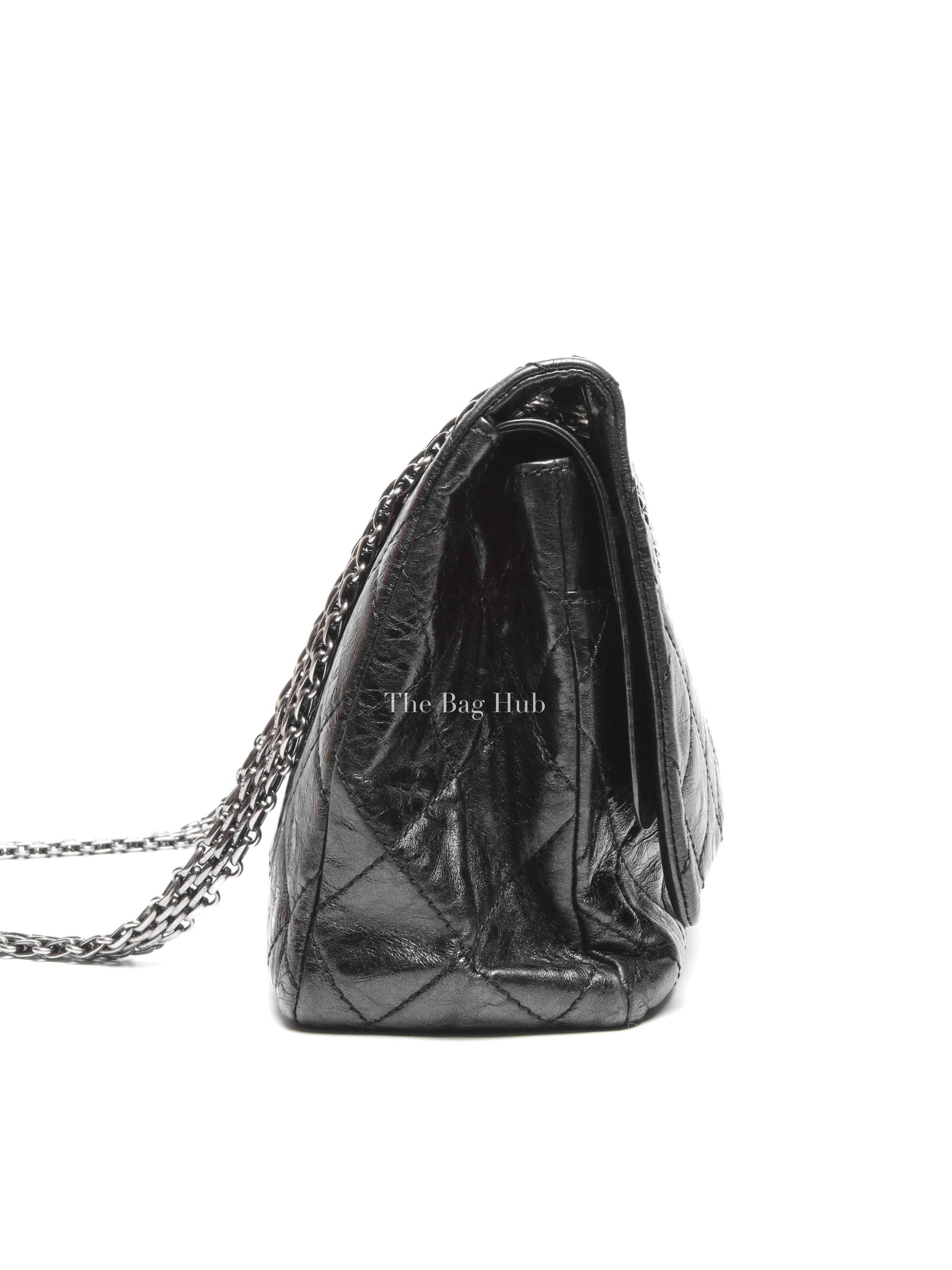 Chanel Black Quilted Leather Reissue 2.55 Classic 228 Maxi Flap Bag