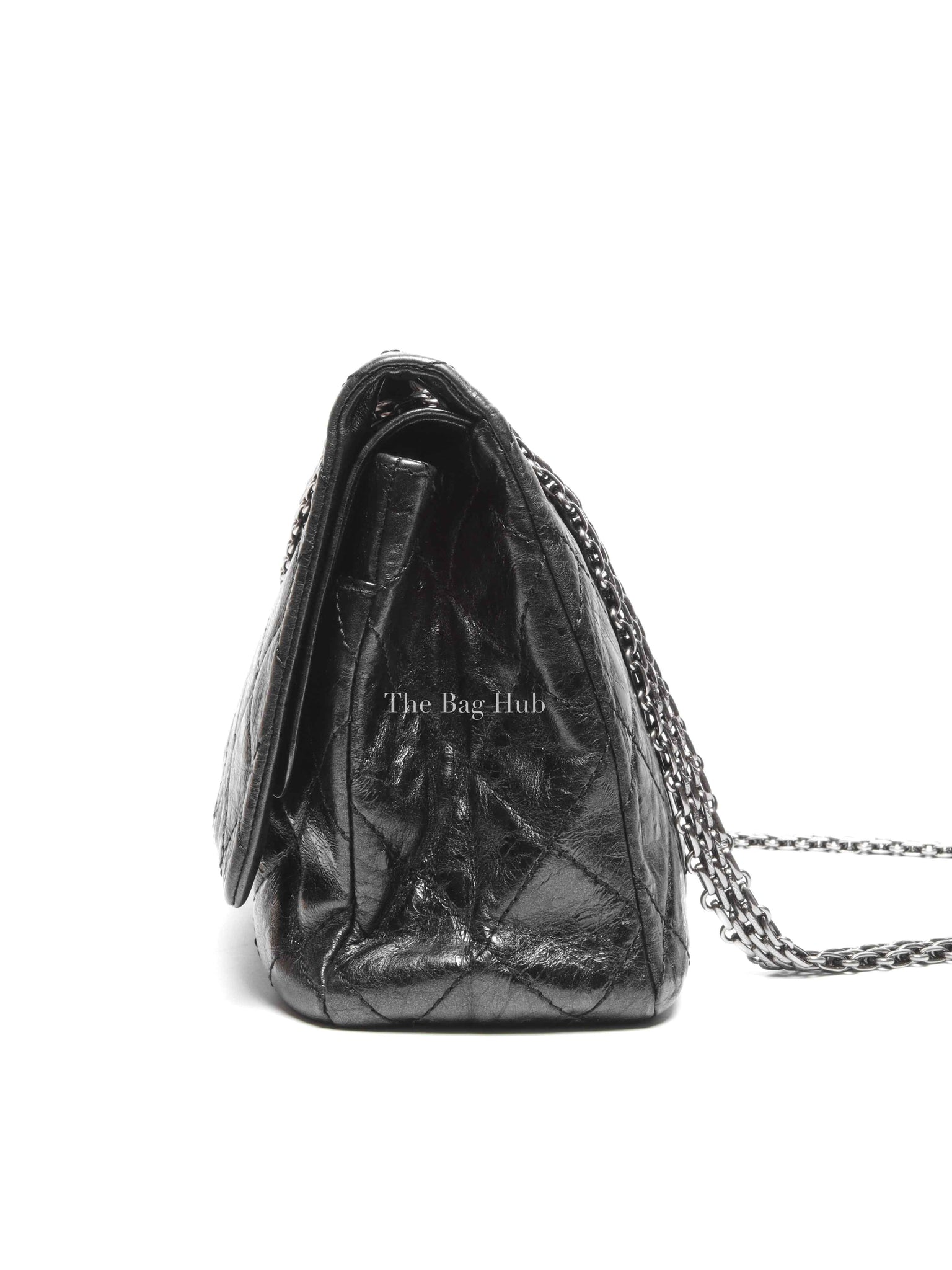 Chanel Black Quilted Leather Reissue 2.55 Classic 228 Maxi Flap Bag