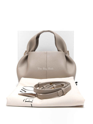 Polene Taupe Leather Numero Neuf Mini Bag