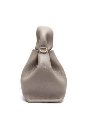 Polene Taupe Leather Numero Neuf Mini Bag