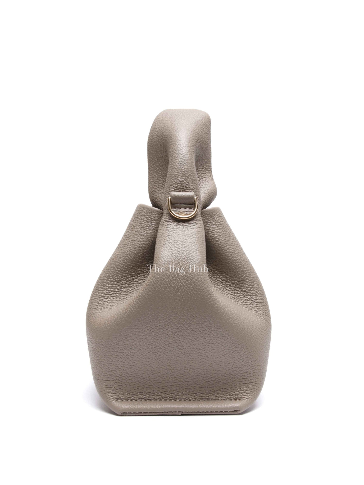 Polene Taupe Leather Numero Neuf Mini Bag