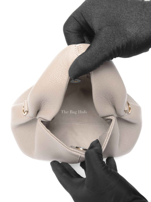 Polene Taupe Leather Numero Neuf Mini Bag