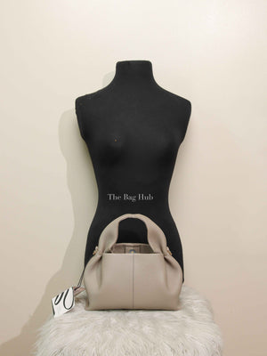 Polene Taupe Leather Numero Neuf Mini Bag