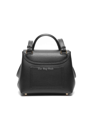 Polene Black Leather Numero Un Nano Bag