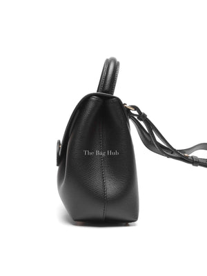 Polene Black Leather Numero Un Nano Bag