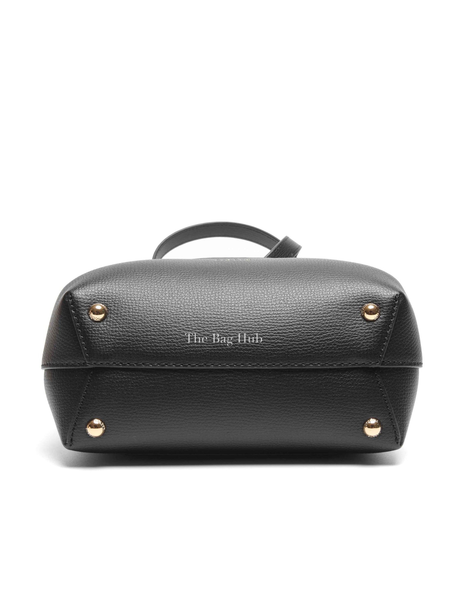 Polene Black Leather Numero Un Nano Bag