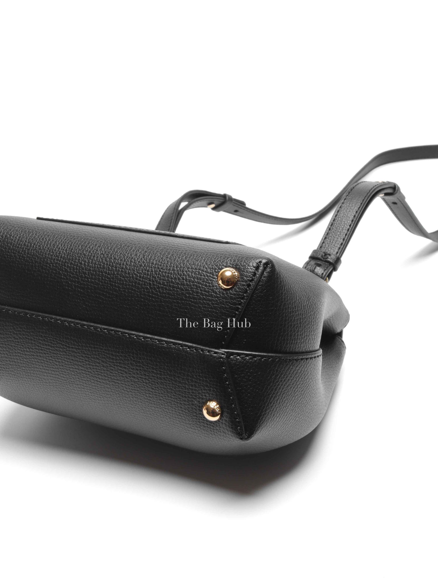 Polene Black Leather Numero Un Nano Bag