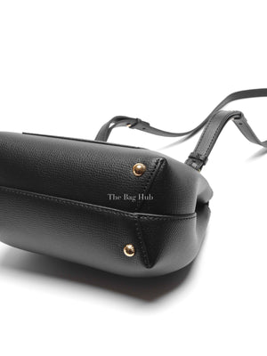 Polene Black Leather Numero Un Nano Bag