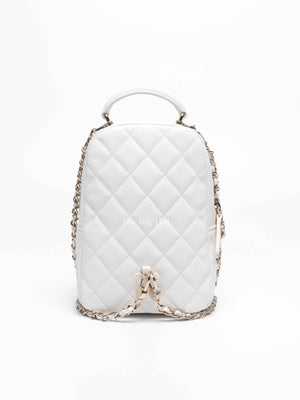 Chanel White Caviar C24 Mini Backpack