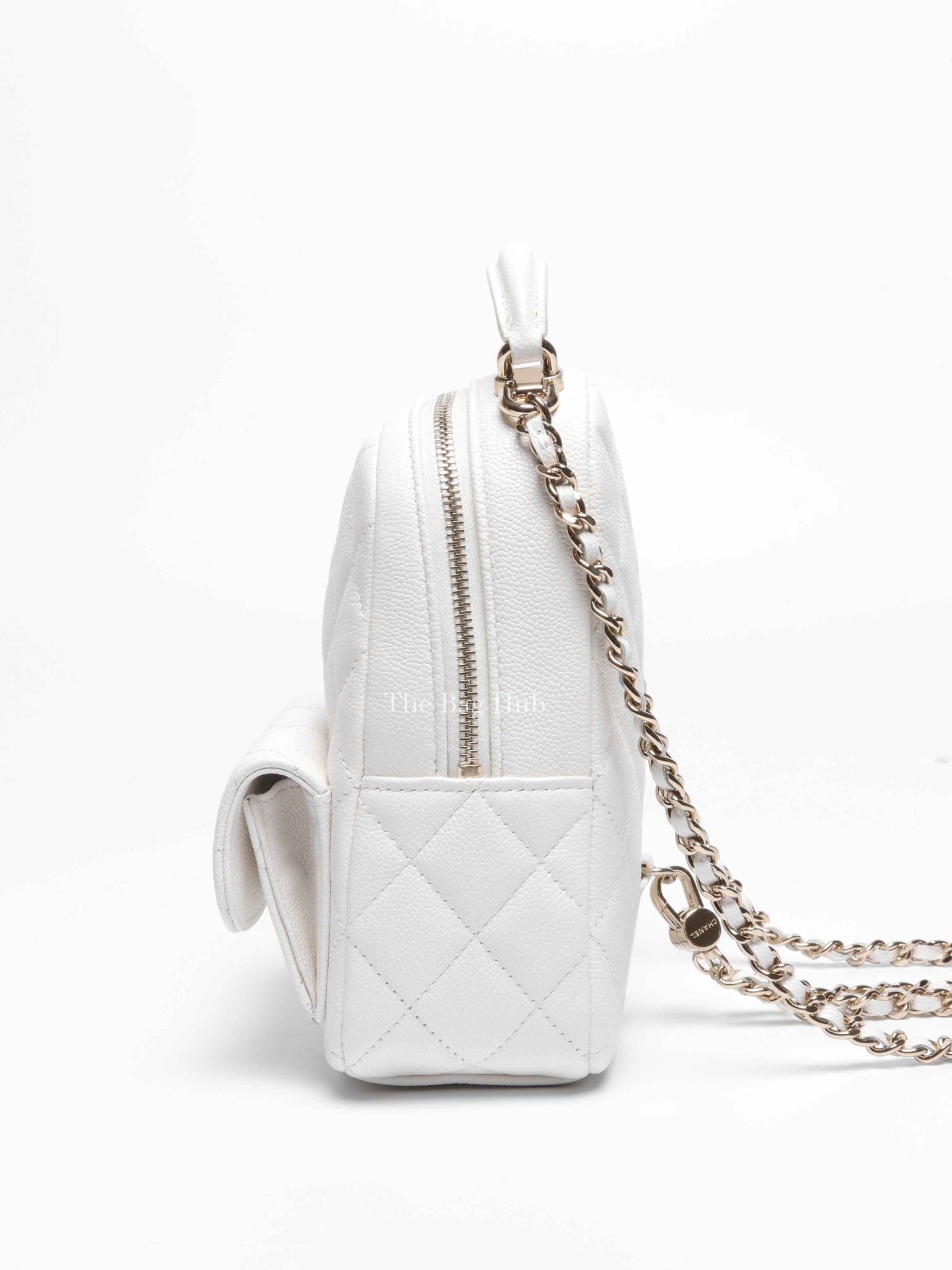 Chanel White Caviar C24 Mini Backpack