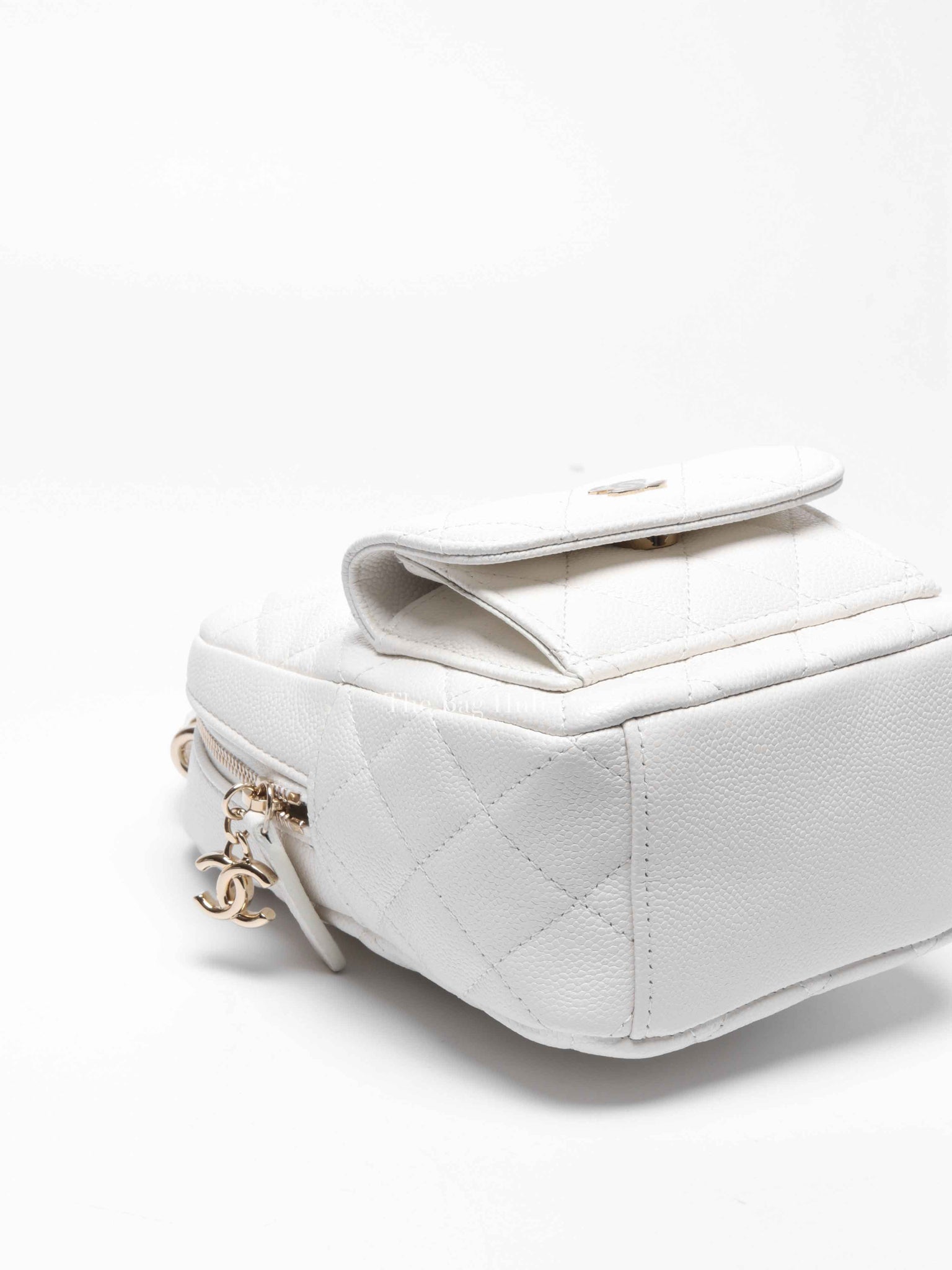 Chanel White Caviar C24 Mini Backpack