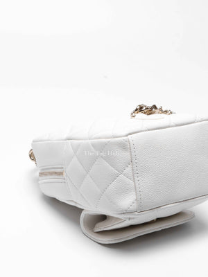 Chanel White Caviar C24 Mini Backpack