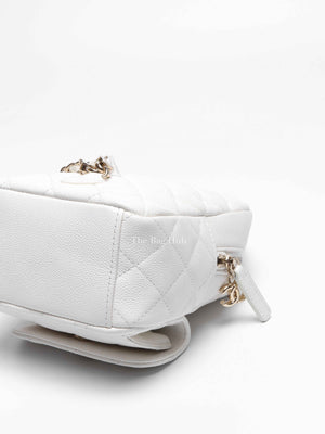 Chanel White Caviar C24 Mini Backpack