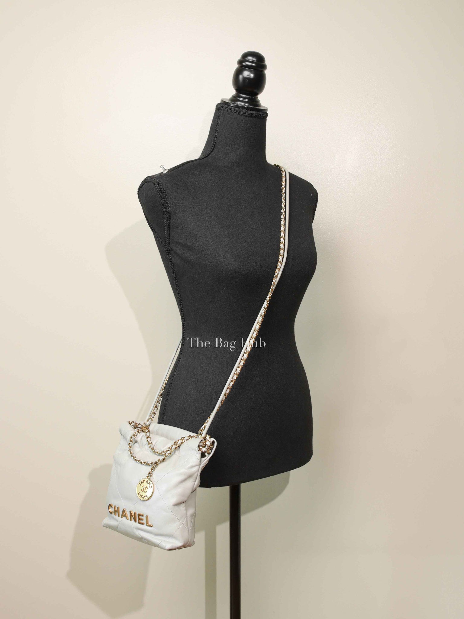Chanel White Caviar C24 Mini Backpack