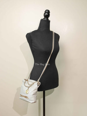 Chanel White Caviar C24 Mini Backpack