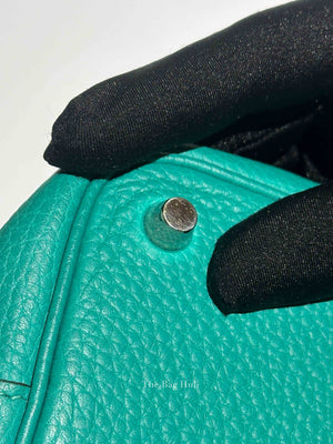 Hermes Vert Taurillon Clemence Picotin 18 Bag PHW