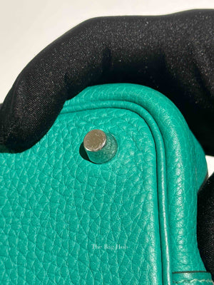 Hermes Vert Taurillon Clemence Picotin 18 Bag PHW