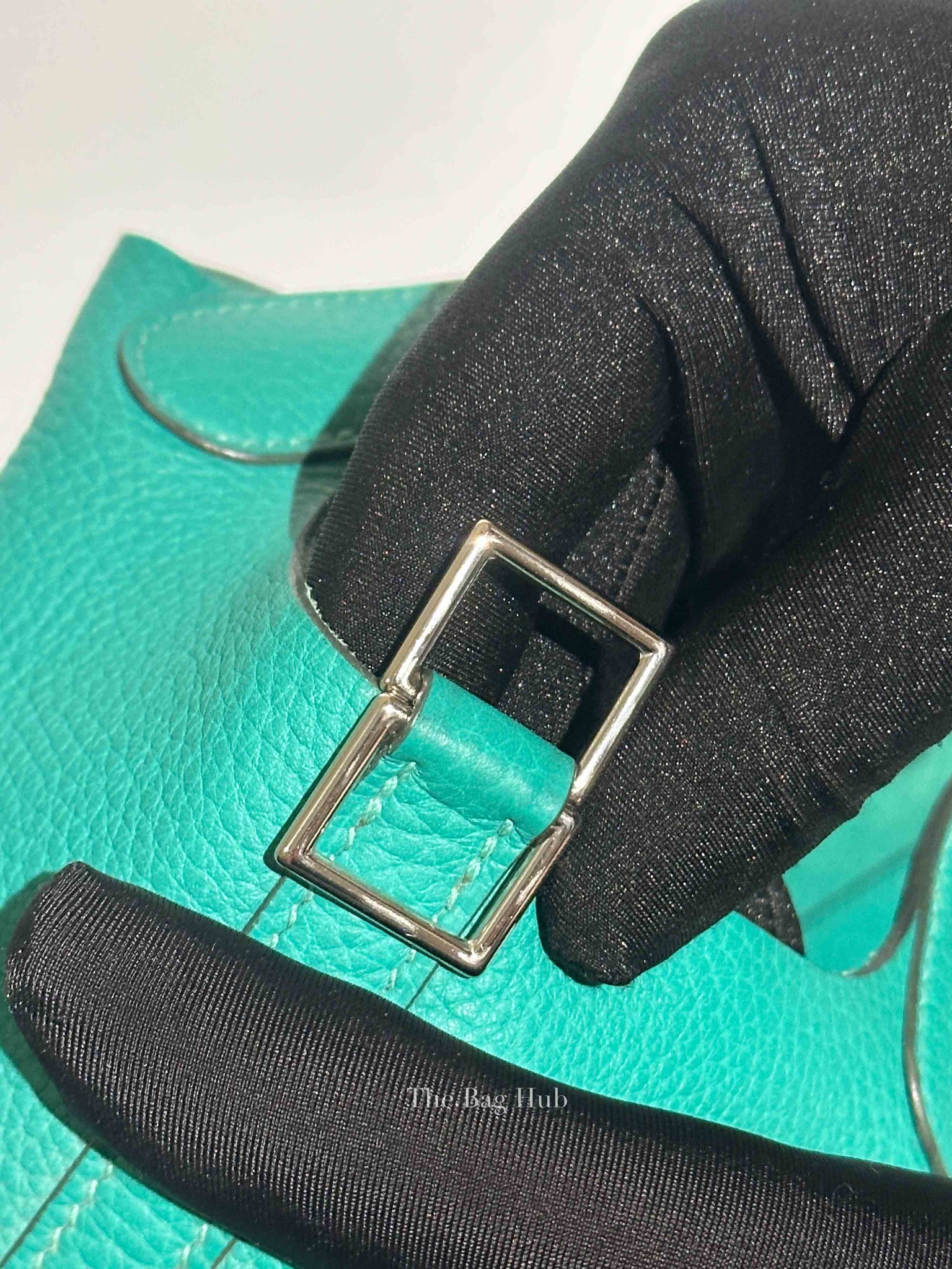 Hermes Vert Taurillon Clemence Picotin 18 Bag PHW