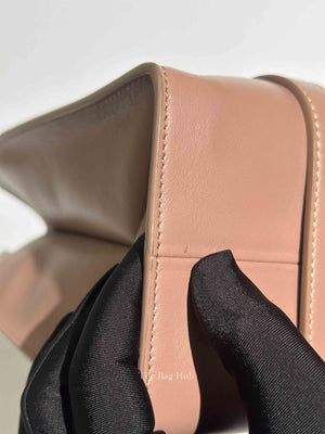 Chloe Mauve Leather Medium Woody Tote Bag