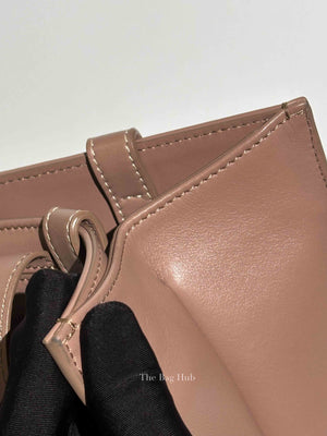 Chloe Mauve Leather Medium Woody Tote Bag