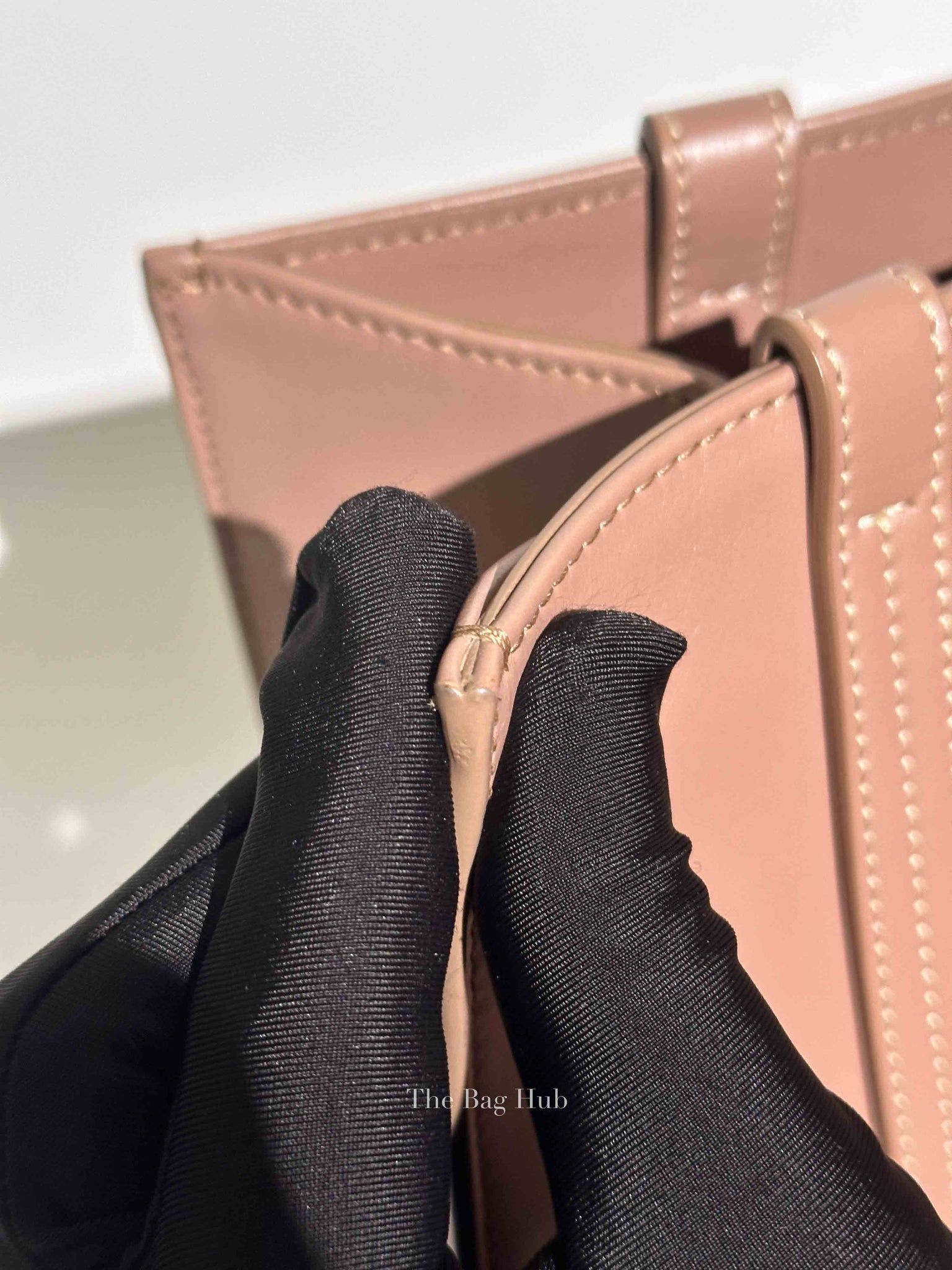 Chloe Mauve Leather Medium Woody Tote Bag