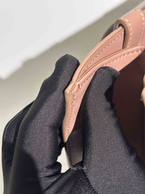 Chloe Mauve Leather Medium Woody Tote Bag