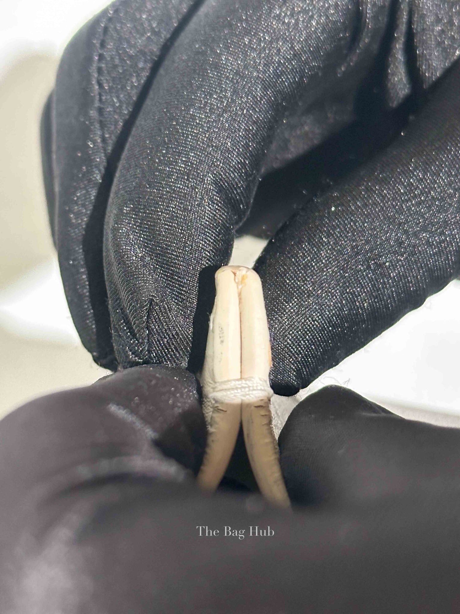 Balenciaga Off White Leather Chain Tote Medium Bag