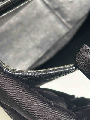 Chanel Black Caviar Quilted Leather Single Flap Large Bag SHW