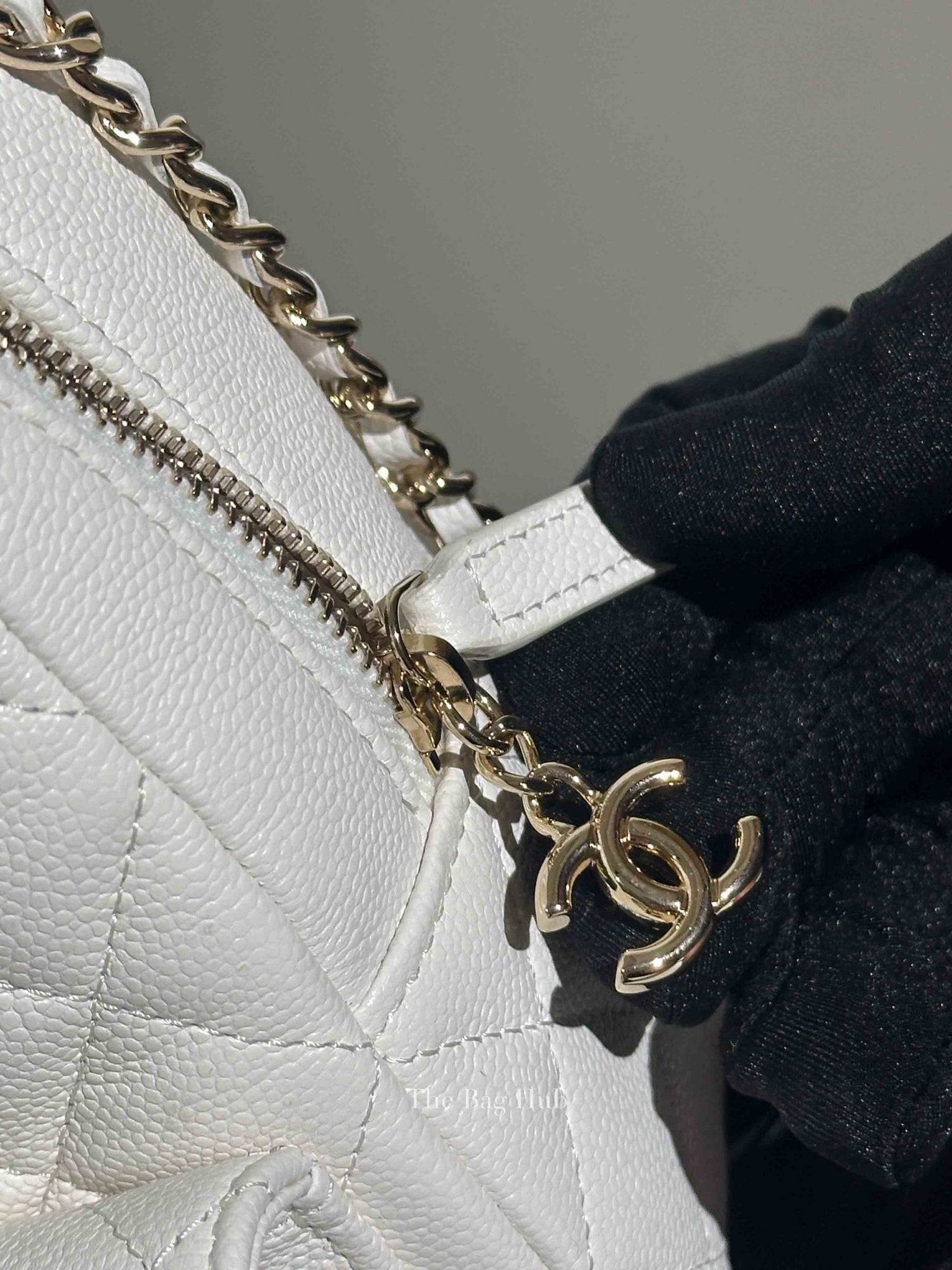 Chanel White Caviar C24 Mini Backpack