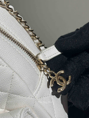 Chanel White Caviar C24 Mini Backpack
