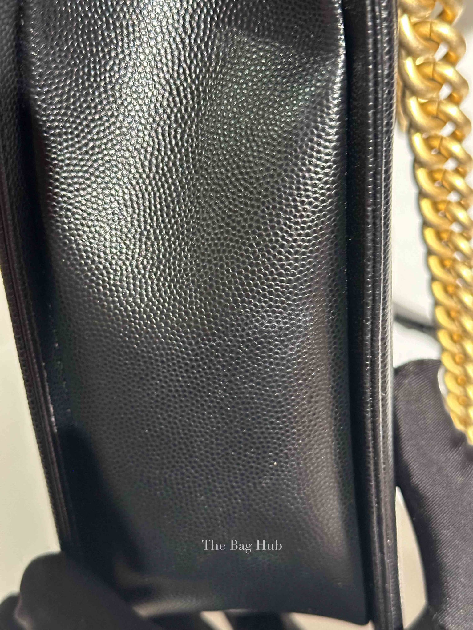 Chanel Black Caviar Le Boy Old Large Bag GHW
