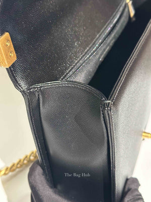 Chanel Black Caviar Le Boy Old Large Bag GHW