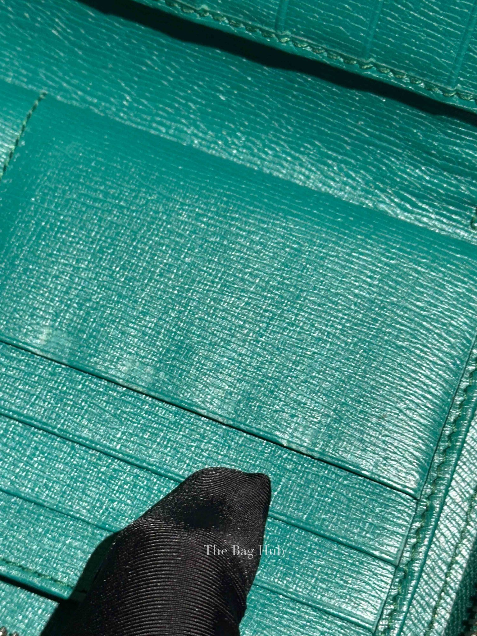 Gucci Green Calfskin Blooms Print Zip Around Long Wallet
