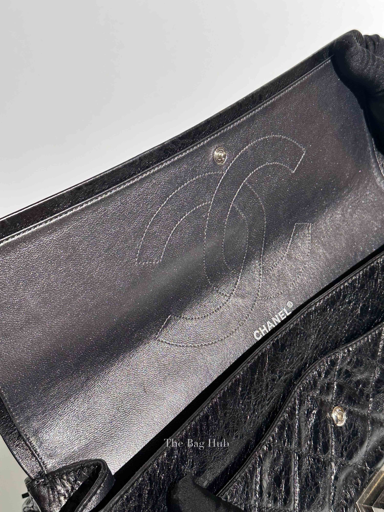 Chanel Black Quilted Leather Reissue 2.55 Classic 228 Maxi Flap Bag