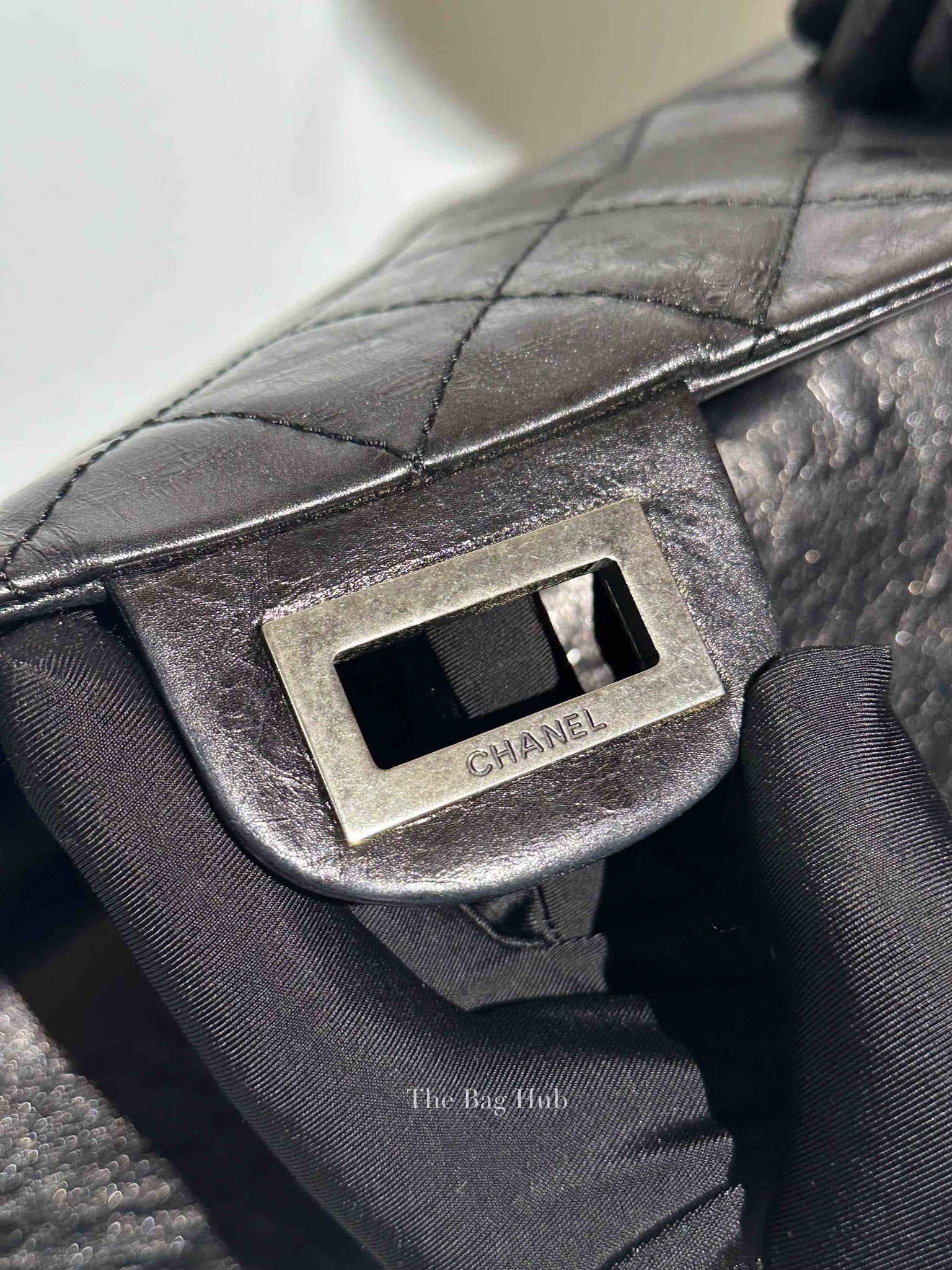 Chanel Black Quilted Leather Reissue 2.55 Classic 228 Maxi Flap Bag