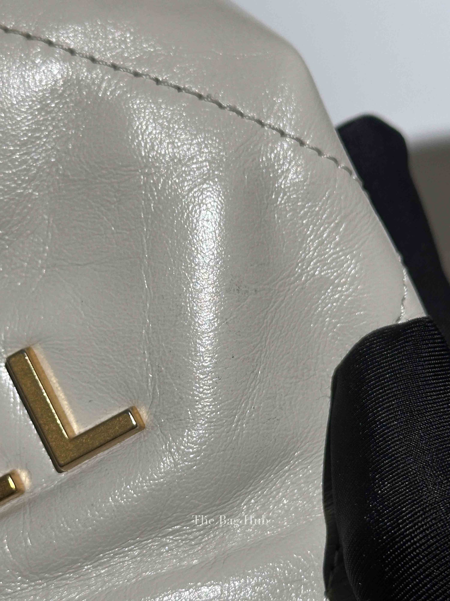 Chanel Gray Shiny Calfskin C22 Mini Bag GHW