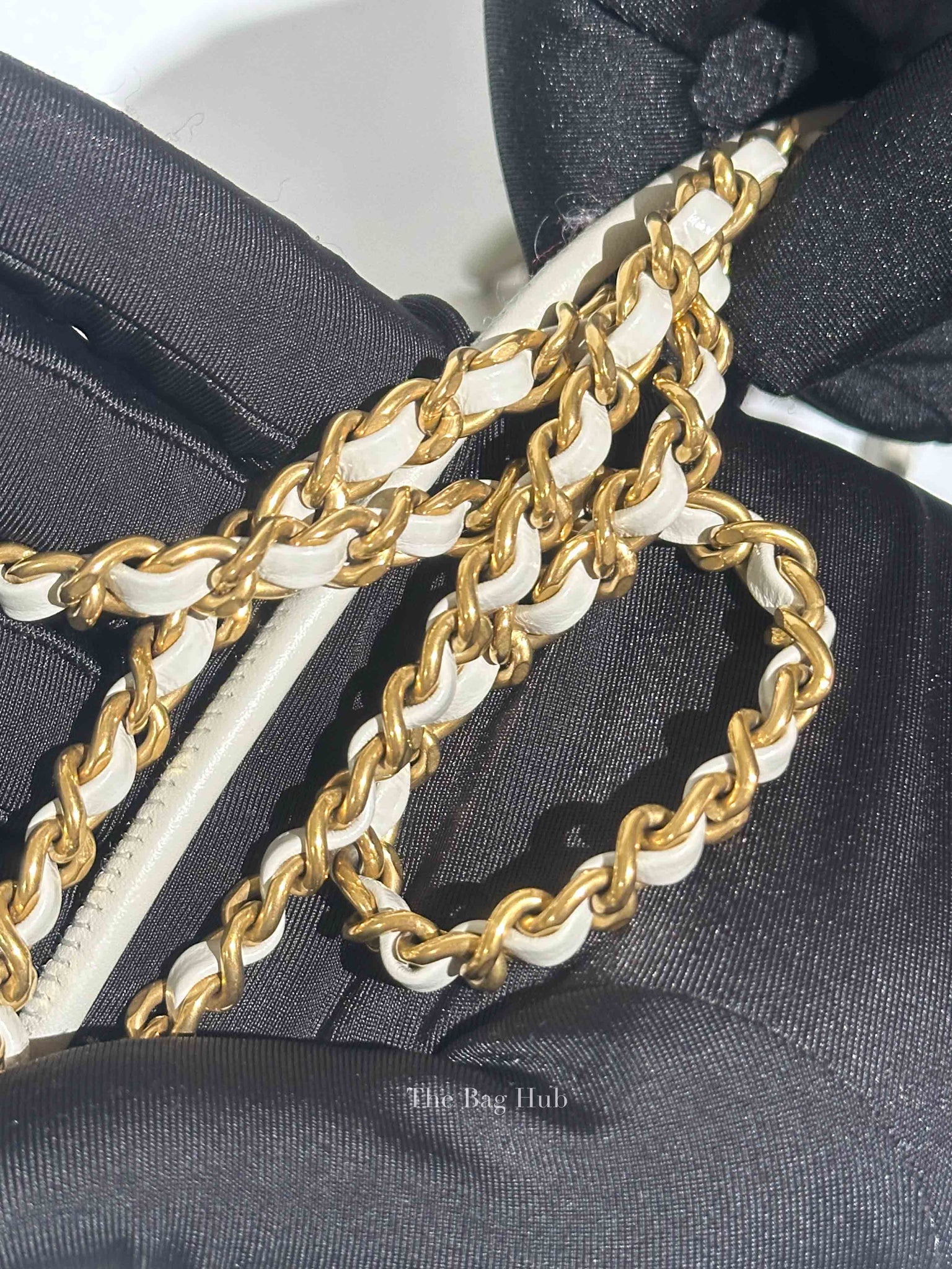 Chanel Gray Shiny Calfskin C22 Mini Bag GHW