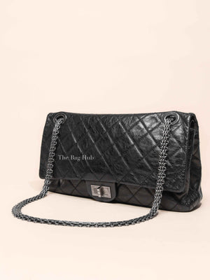 Chanel Black Quilted Leather Reissue 2.55 Classic 228 Maxi Flap Bag
