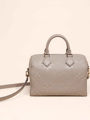 Louis Vuitton Dune Empreinte Monogram Leather Giant Speedy Bandouliere 25 Bag