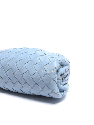 Bottega Veneta Light Blue Intrecciato Leather Mini The Pouch Bag
