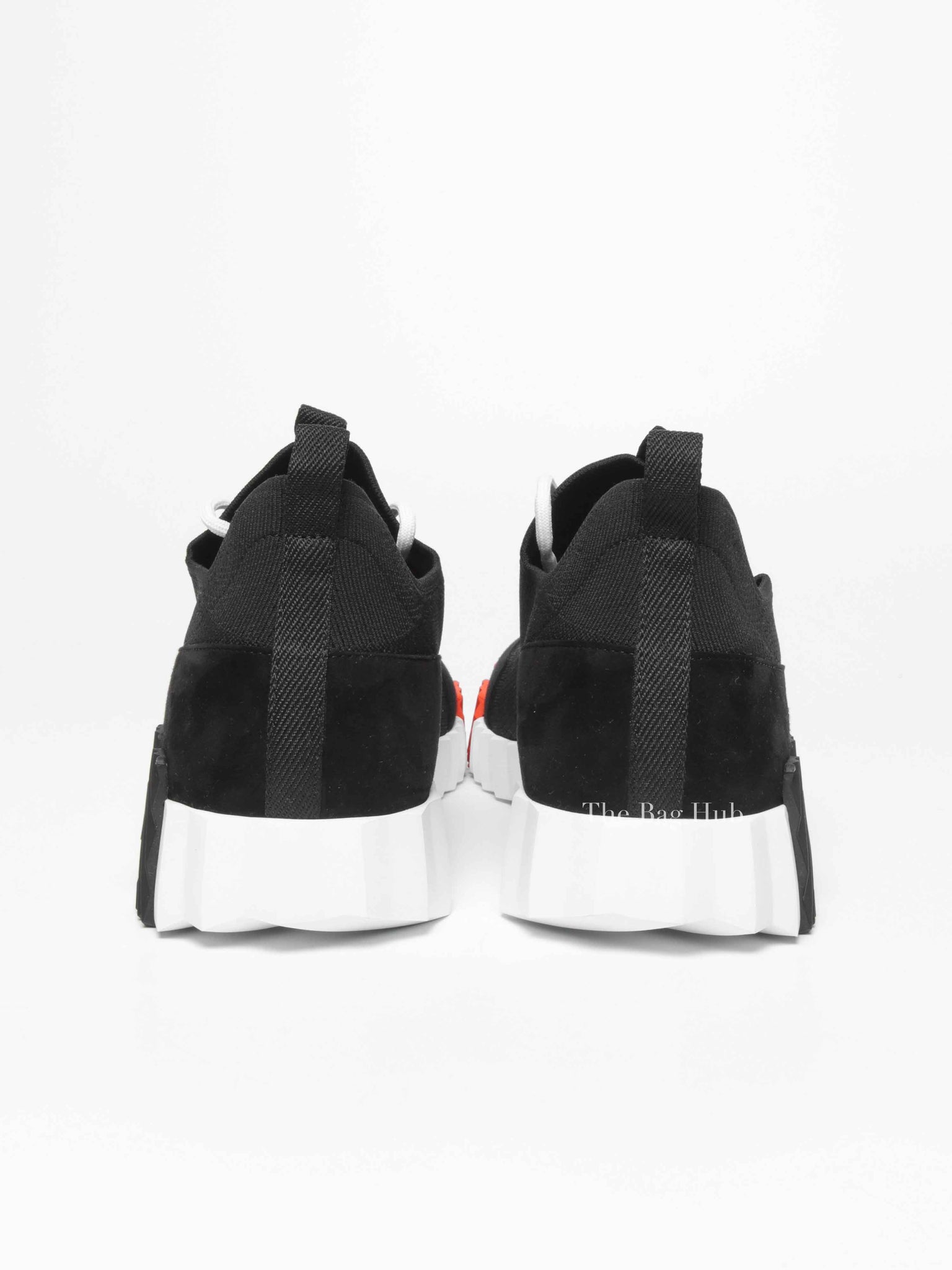 Hermes Noir Fabric Lift Slip-on Sneakers Size 42