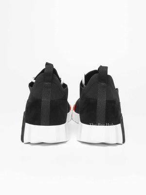 Hermes Noir Fabric Lift Slip-on Sneakers Size 42