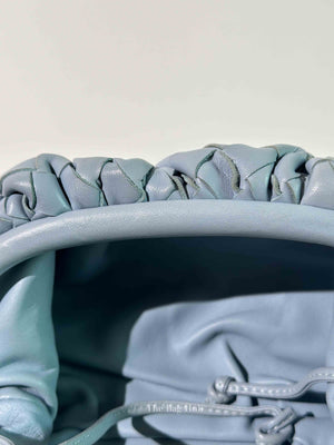 Bottega Veneta Light Blue Intrecciato Leather Mini The Pouch Bag