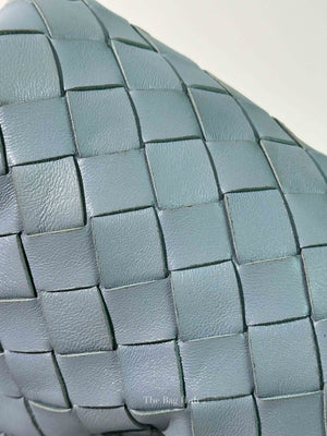 Bottega Veneta Light Blue Intrecciato Leather Mini The Pouch Bag