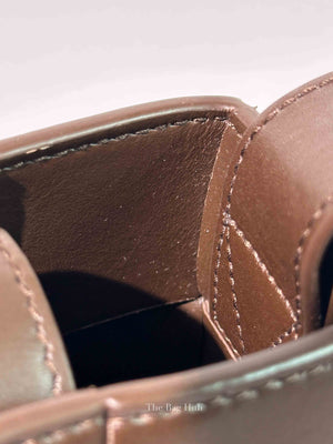 Bottega Veneta Brown Intercciato Calfskin Crossbody Bag