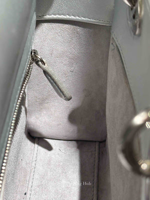 Dior Silver Calfskin My ABCDior Lady Dior Cannage Small Bag
