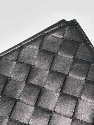 Bottega Veneta Black Intrecciato Calfskin Bill Pouch