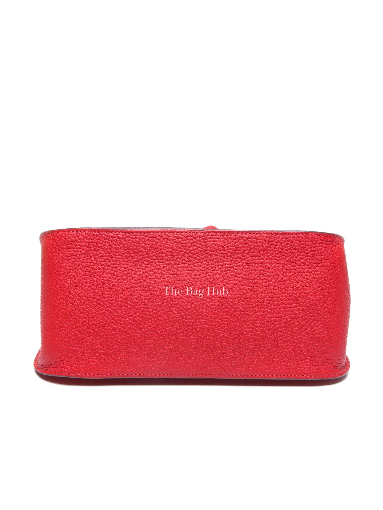 Hermes Rouge Casaque Taurillon Clemence Leather Jypsiere 28 Bag PHW
