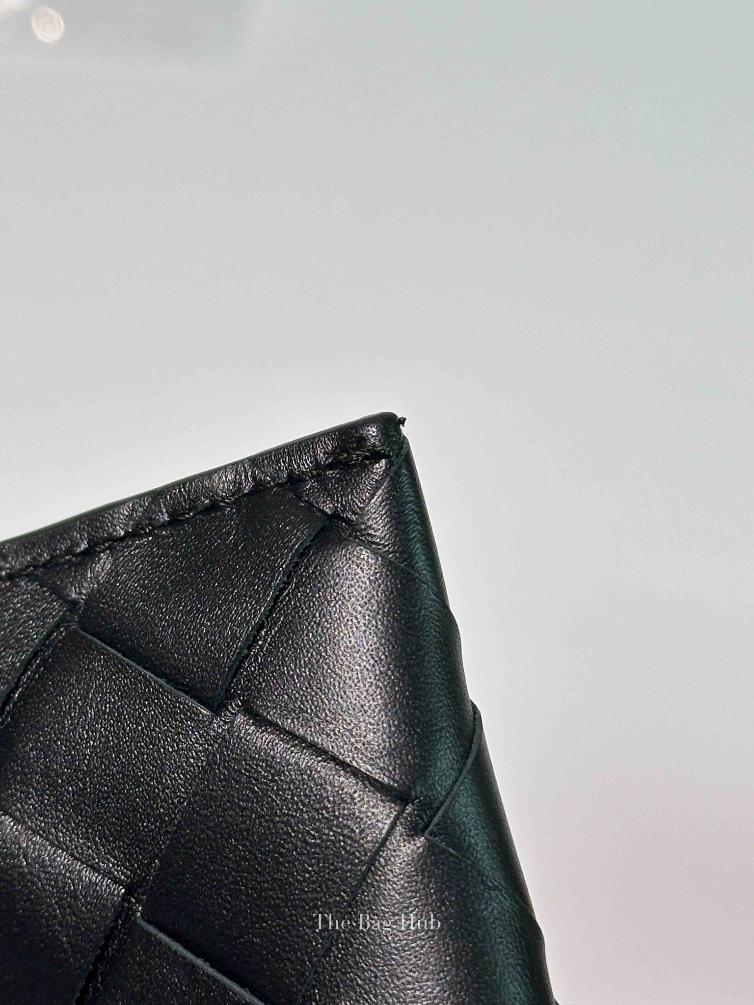 Bottega Veneta Black Intrecciato Calfskin Bill Pouch