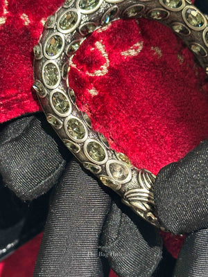 Gucci Red/Black Velvet GG Monogram Dionysus Small Shoulder Bag
